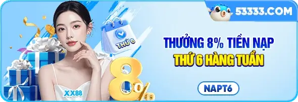 Clubxx88 Thưởng 5% tiền nạp thứ 6 hàng tuần